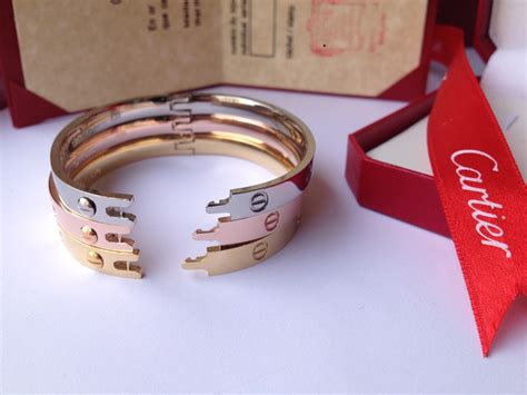 cartier bracelet pink gold - cartier bracelet without screw.